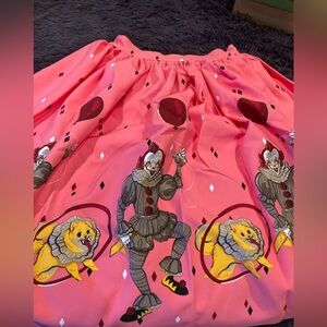 Vixen Swing Skirt in pink with Pennywise, NWT
